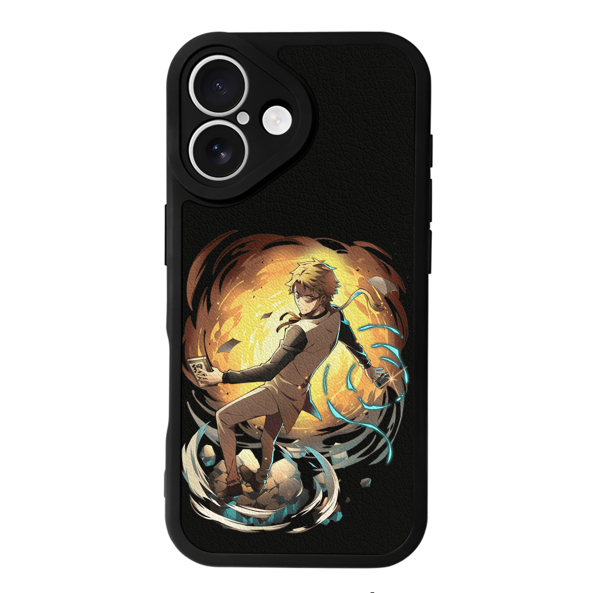 （画像用） 文豪ストレイドッグス Bungo Stray Dogs 【iPhone 16シリーズ対応】シリコンスマホケース（レザー調） 材質：シリコン